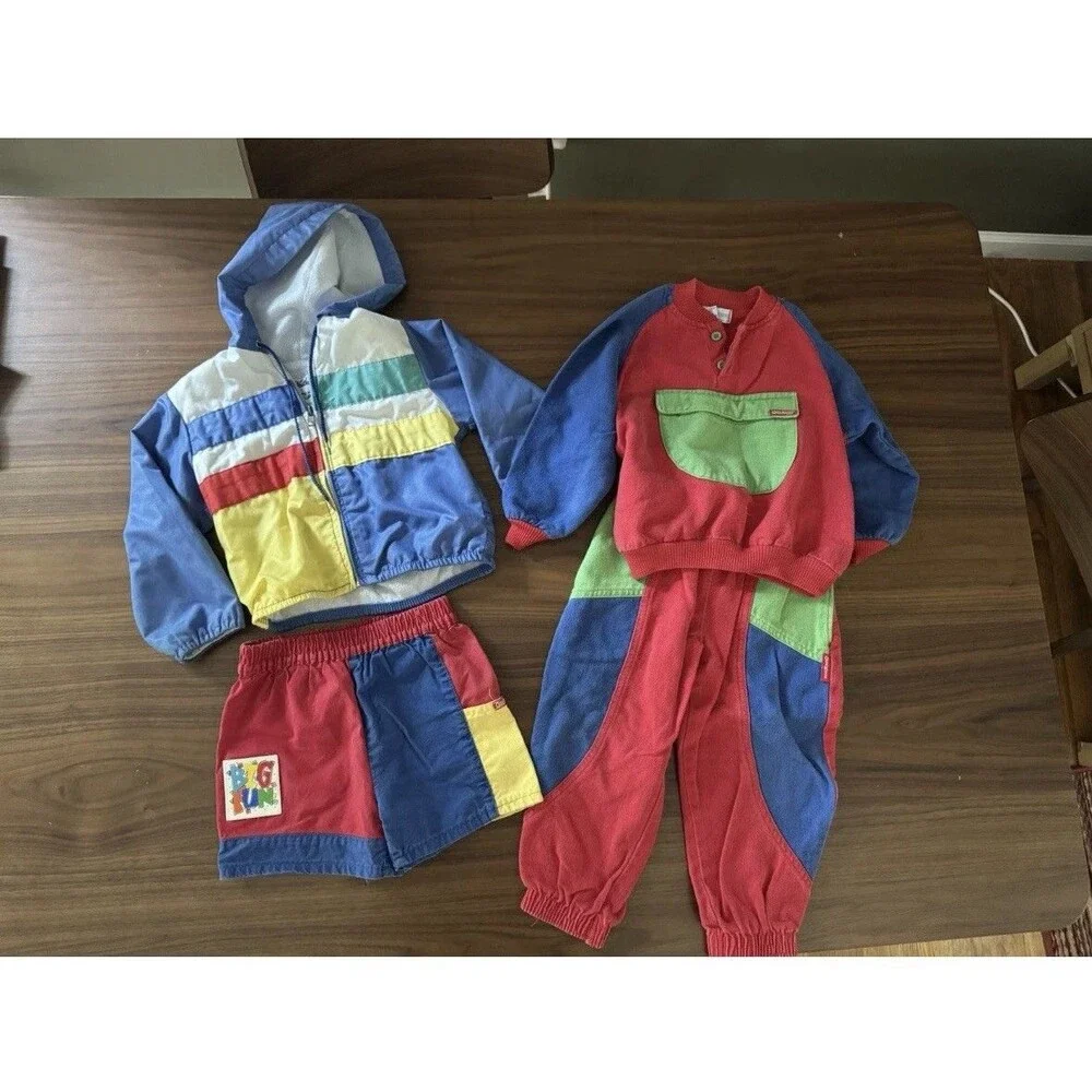 Vintage Color Block LOT Oshkosh B’Gosh & Weather Tamer - Size 3T 4T